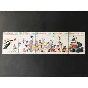 1940年　ディズニーのクリスマスカード切手　5枚セット｜fujistamp