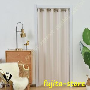 間仕切りカーテン アコーディオン のれん おしゃれ 防寒 断熱 保温 暖簾 遮光 ドアカーテン 仕切り 冷気遮断 省エネ ロング 防音 目隠し北欧 無地 台所 寝室