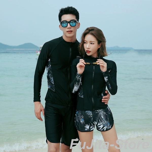 水着 レディース メンズ 水着 ビキニ ラッシュガード ショートパンツ レギンス 上下5点セット 体...