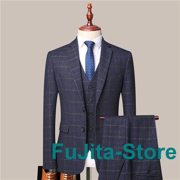 スーツ A02XLのみメンズ 紳士服 セットアップ ウォッシャブル 3点セット ビジネス 面接 結婚...