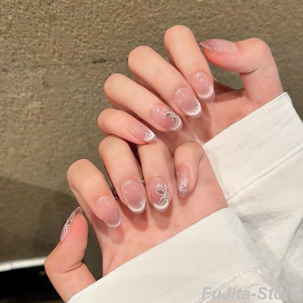 ネイルチップ 【オーダーメイド手作り】50種類 3D立体 ジェルネイル風 光線療法 グラデーション ...