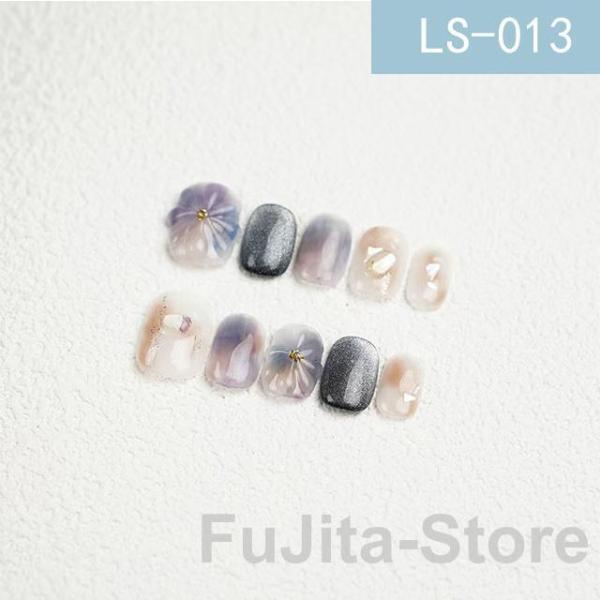 ネイルチップ 【オーダーメイド手作り】50種類 3D立体 ジェルネイル風 光線療法 グラデーション ...