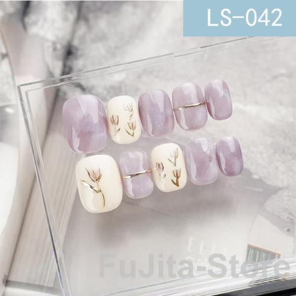 ネイルチップ 【オーダーメイド手作り】50種類 3D立体 ジェルネイル風 光線療法 グラデーション ...