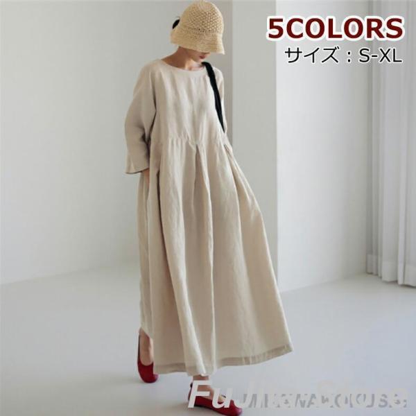 ワンピース レディース 春 ロング 半袖 黒 50代 プレゼント 3L 秋冬 Vネック 羽織り フリ...