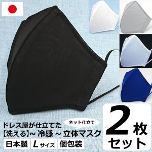 冷感 蒸れない マスク 日本製 洗える 在庫 あり 布マスク 大きめ 男性用 L サイズ アトリエフジタ