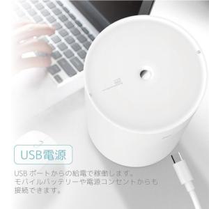 USB加湿器 おしゃれ LEDライト 静音 卓...の詳細画像4