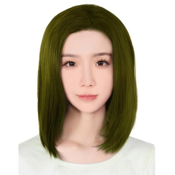 【売切セール 返品交換不可】 コスプレウィッグ オールバック フロントレース 生え際 手植え 自然 ...