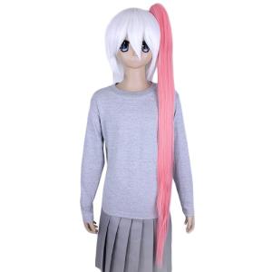 ピンク バンス ウィッグ コスプレ ウイッグ ポニーテール...