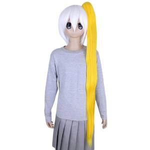 バンス イエロー ウィッグ 金髪 ゴールド ポニーテール...