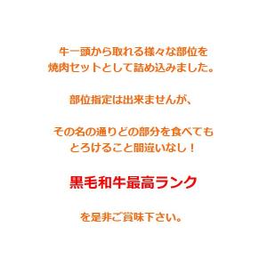 お中元 肉 牛肉 ギフト 焼肉セット 黒毛和牛...の詳細画像2