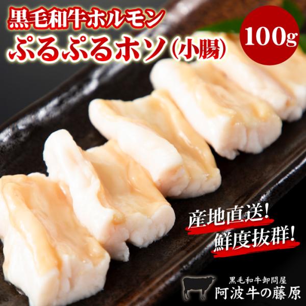 黒毛和牛 ホルモン 小腸 ホソ シロ 100g 新鮮 牛ホルモン 栄養満点 大トロホルモン 爆買