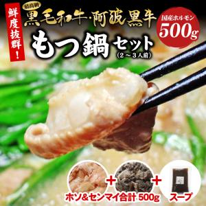 もつ鍋 取り寄せ 黒毛和牛 もつ鍋セット (2〜3人前)