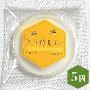★待ち箱ルアー（人工のキンリョウヘン）5個セット 正規品 誘引剤 ミツバチ用 日本みつばち 創業百二十余年老舗藤原養蜂場 45日間効果持続 （5個）