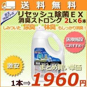 リセッシュ除菌EX消臭ストロング 業務用 2L×6本／ケース【業務用消臭剤】
