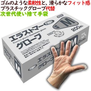 使い捨てハイブリッド手袋 粉なし 薄手 Sサイズ 2000枚（100枚×20小箱