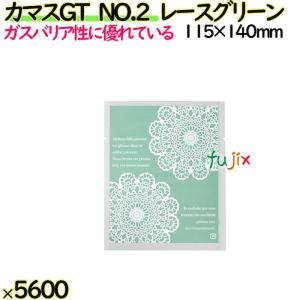 カマスGT　NO.2　レースグリーン 5600枚（100枚×56）／ケース【0805955】 ラッピング 洋菓子　和菓子｜fujix-sizai