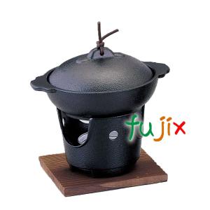 ミニ鍋 黒 1個 M10-231 アルミ合金製｜fujix-sizai