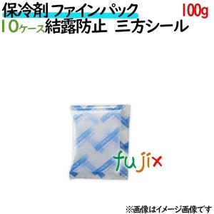 保冷剤 業務用 100g ファインパック  結露防止タイプ 1000個（100個／ケース×10ケース分） 保冷剤 業務用 安い 使い捨て テイクアウト｜fujix-sizai