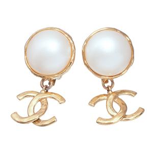 CHANEL（シャネル） イヤリング ココマーク GP/フェイクパール