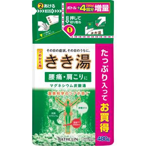 きき湯 マグネシウム炭酸湯 つめかえ用 480g (医薬部外品)