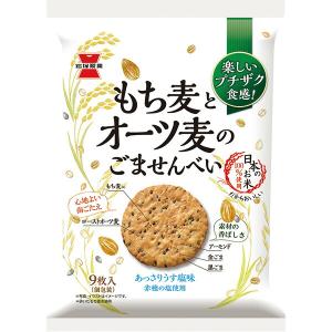 岩塚製菓　もち麦とオーツ麦のごませんべい 9枚×12個入り(1ケース)（YB）｜fujiyaku