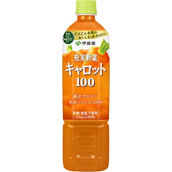 PET充実野菜 キャロット100　740g×15本入り (1ケース)（伊藤園）