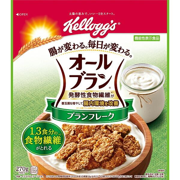 【機能性表示食品】ケロッグ オールブランブランフレーク 270g×6個入り×2箱 (計12個) (K...