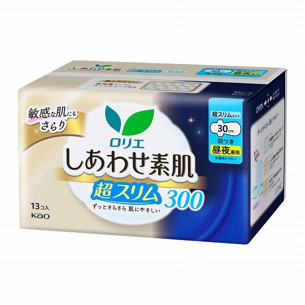 【医薬部外品】ロリエ しあわせ素肌 通気超スリム 昼夜兼用30ｃｍ 羽つき (13個)×3パック入り...