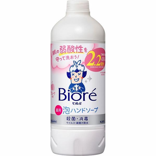 【医薬部外品】ビオレｕ 泡ハンドソープ フルーツの香り つめかえ用 430mL　KO 花王