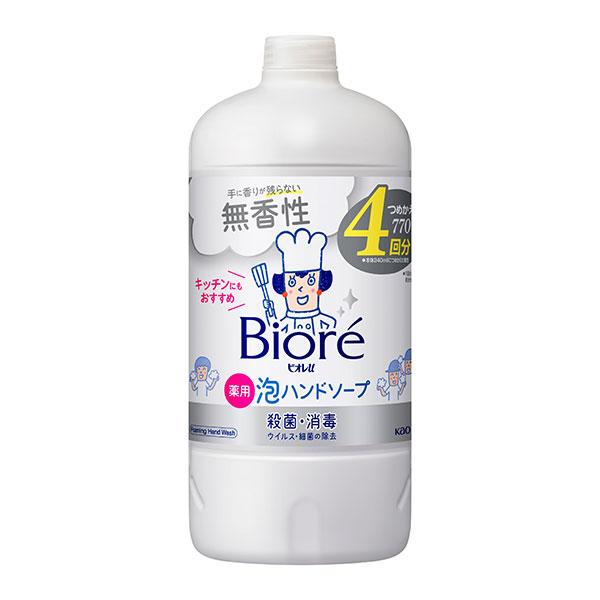 ビオレｕ　泡ハンドソープ　無香　つめかえ用　(医薬部外品) 770ml KO 花王