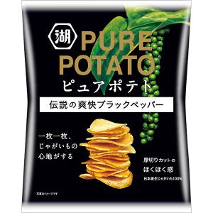 湖池屋 ピュアポテト 伝説の爽快ブラックペッパー 52g×12個入り
