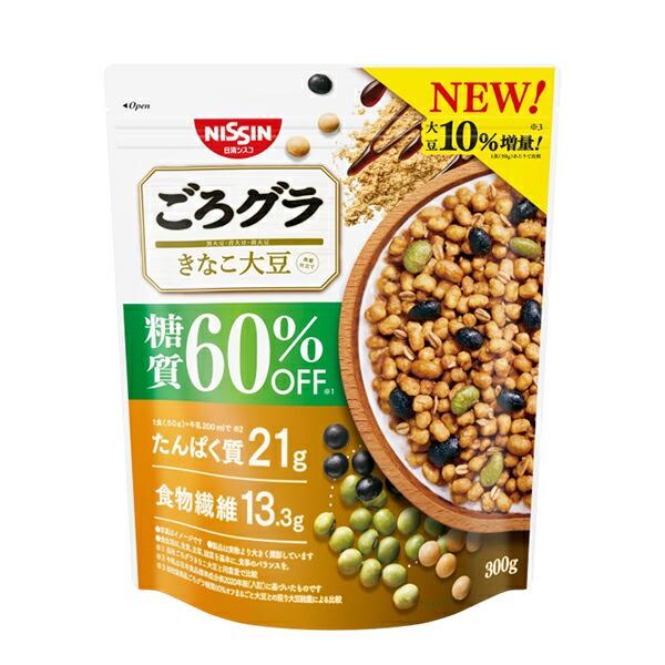 シスコ ごろグラ糖質60％オフきなこ大豆 300ｇ×6袋(1ケース)