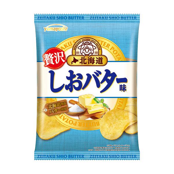 山芳製菓  ポテトチップス　北海道しおバター味 50g×12個入り(1ケース)（SB）