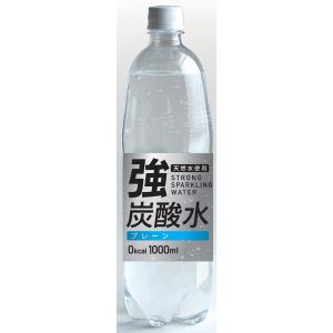 友桝飲料 強炭酸水 (富士薬品) 1000ml×15本入り (1ケース) (KK)