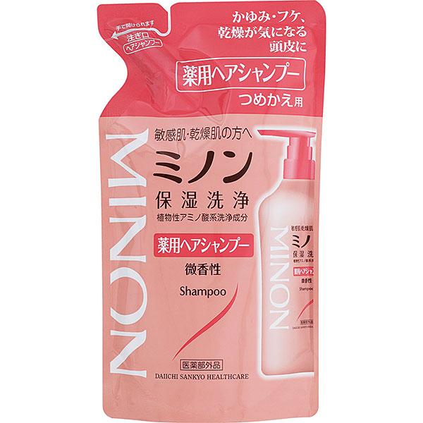 【医薬部外品】ミノン薬用ヘアシャンプー つめかえ用　380mL