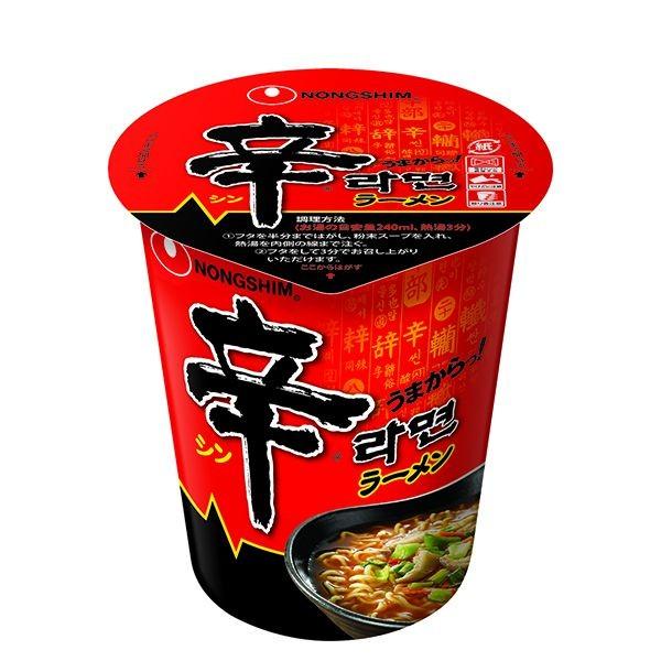 農心ジャパン 辛ラーメンカップ 68g×12個(AH)