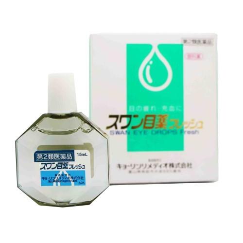 スワン目薬フレッシュ（15ml） 眼の疲れ 充血 目のかゆみ 置き薬 配置薬 富山 キョーリンメディ...