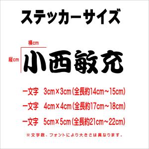 ネームシール カッティングステッカー 4cm×4cmの詳細画像5