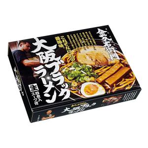 COMO LIFE 銘店ラーメンシリーズ 大阪ブラックラーメン 金久右衛門  4人前 18セット PB-93