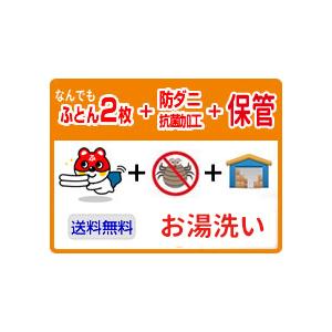 布団クリーニング　2枚宅配　防ダニ・抗菌加工+最大8ヶ月まで保管
