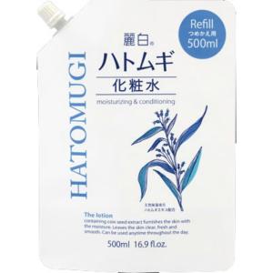 熊野油脂 麗白 ハトムギ化粧水 詰替 500ml はとむぎ うるおい たっぷり 全身 顔 4513574025899｜fuku-kitaru