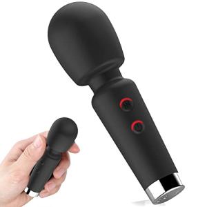 ミニ電マ 強力 女性用 小さいでんま コードレス【16種強力振動・360°曲がりヘッド・USB充電式・静音・防水・柔軟シリ