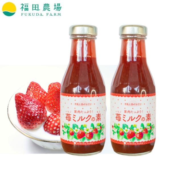 いちごミルクの素 390g 2本セット 国産 フルーツジュース  フルーツソース