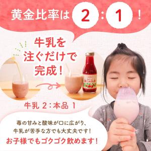 いちごミルクの素 390g 国産 フルーツジュ...の詳細画像2