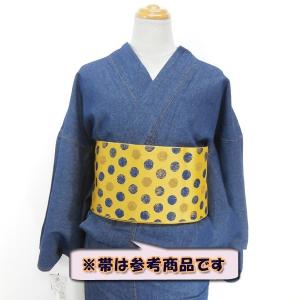 女物デニム着物 紺 綿100% kjk18-1...の詳細画像2