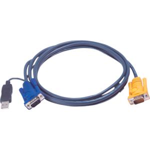 ＡＴＥＮ　ＵＳＢ　ＫＶＭケーブル　ＰＳ／２　ＫＶＭ用　３ｍ　　2L-5203UP　115-2050｜fukudakk