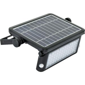 日動　ソーラーＬＥＤセンサーライト　エコフラッシュ１０Ｗ　　SOL-10PIR-60K　139-2435｜fukudakk