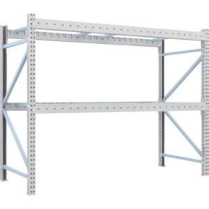 ＴＲＵＳＣＯ　重量パレットラック１トン２５００×１０００×Ｈ２０００　２段　単体　　1D-20B25-10-2　459-1411