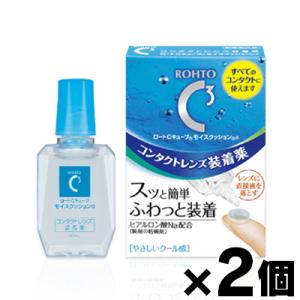 (メール便送料無料)ロート　Ｃキューブ　モイスクッションd　コンタクトレンズ装着薬　10ml×２個セット（医薬部外品）｜ドラッグフォーユーネットショップ