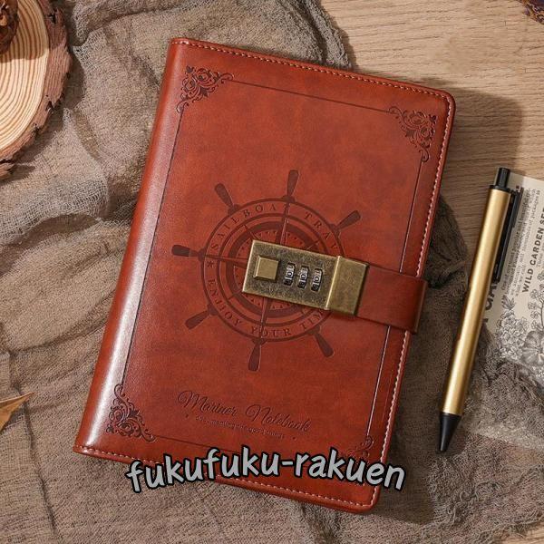 B6 ノート 鍵付きケース 日記用ノートブック おしゃれ 文房具 メモ帳 学生 ビジネス用 ギフト ...